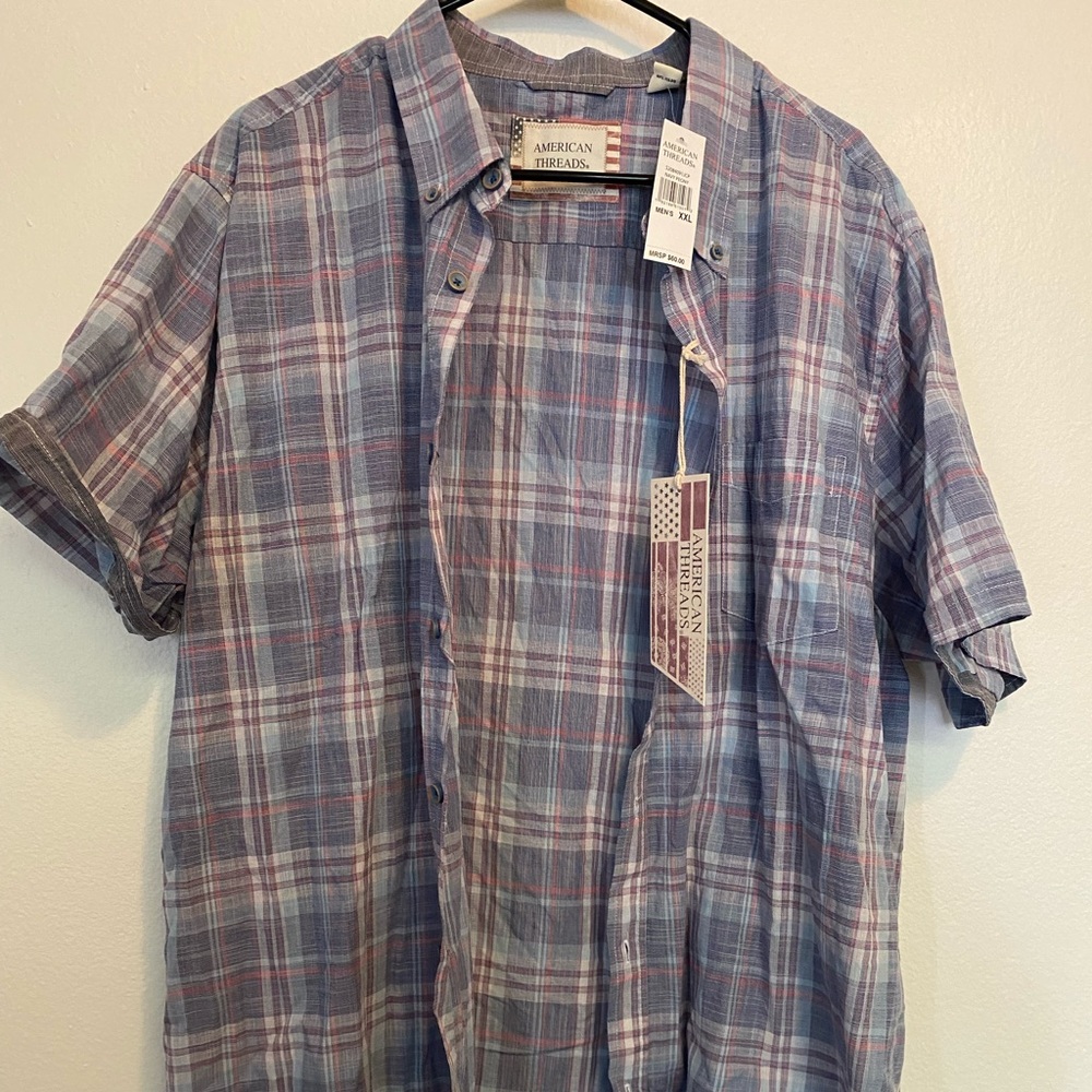 American Thread XXL Button Down Short Sleeve
